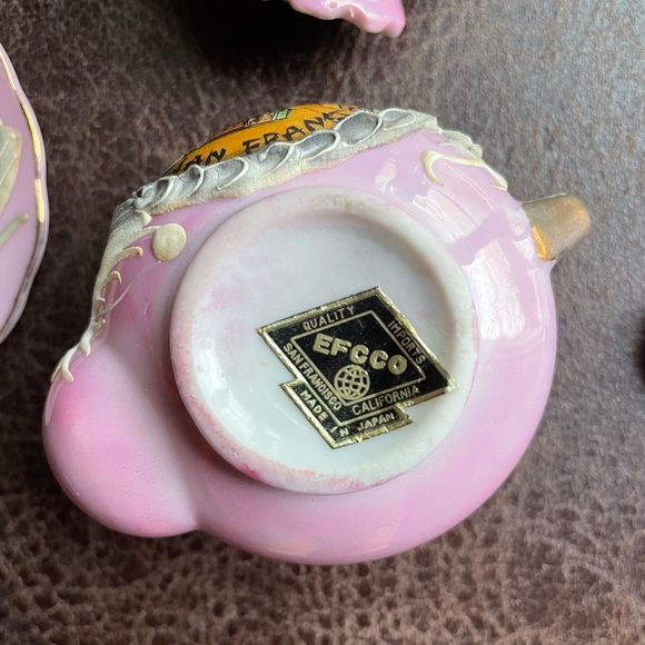 Vintage Moriage Dragon “Souvenir Miniature Teapot, Cup, Saucer & Stand” - Picture 7 of 9